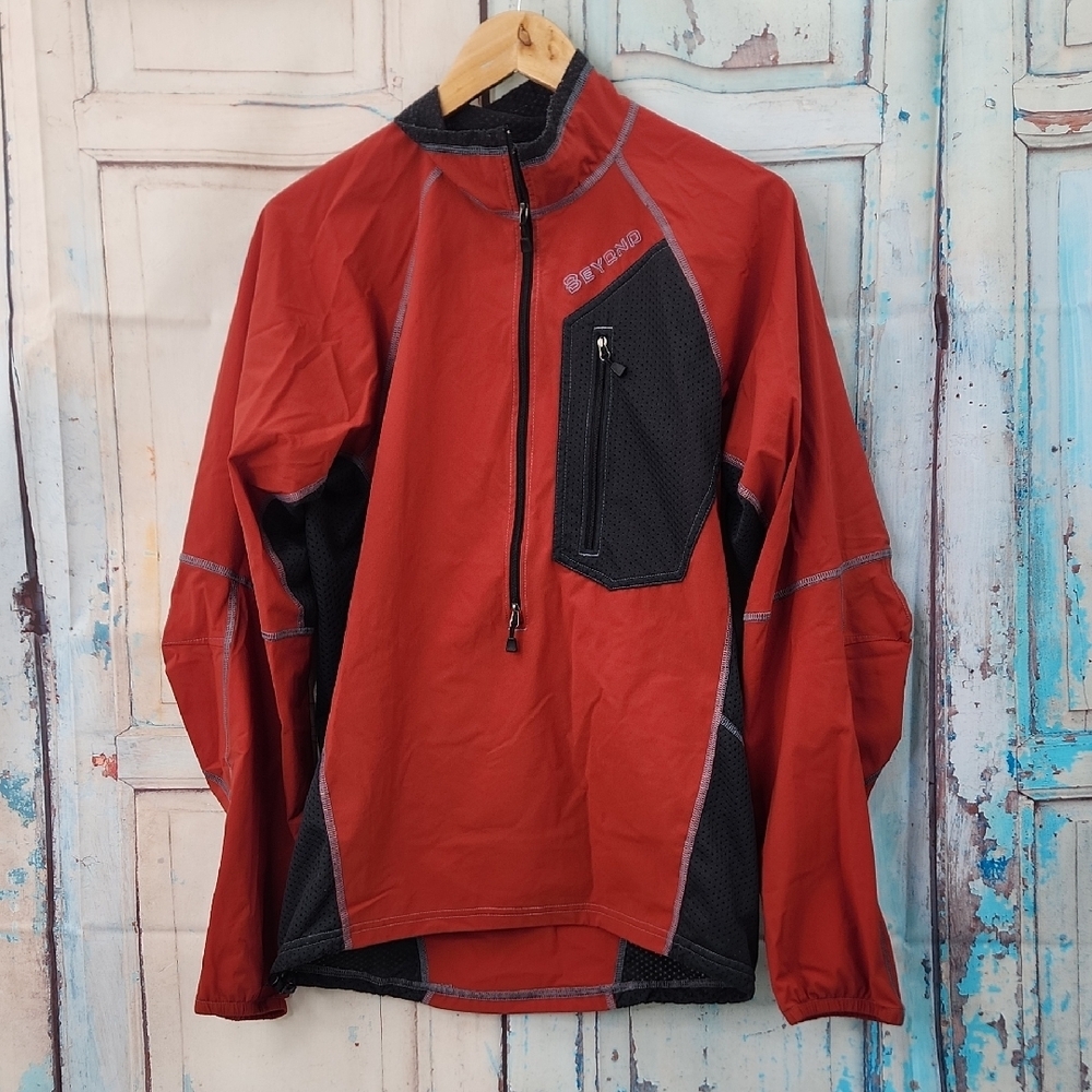 Beyond Clothing 1/2 Zip Performance Vented Pullover Nylon Jacket‎